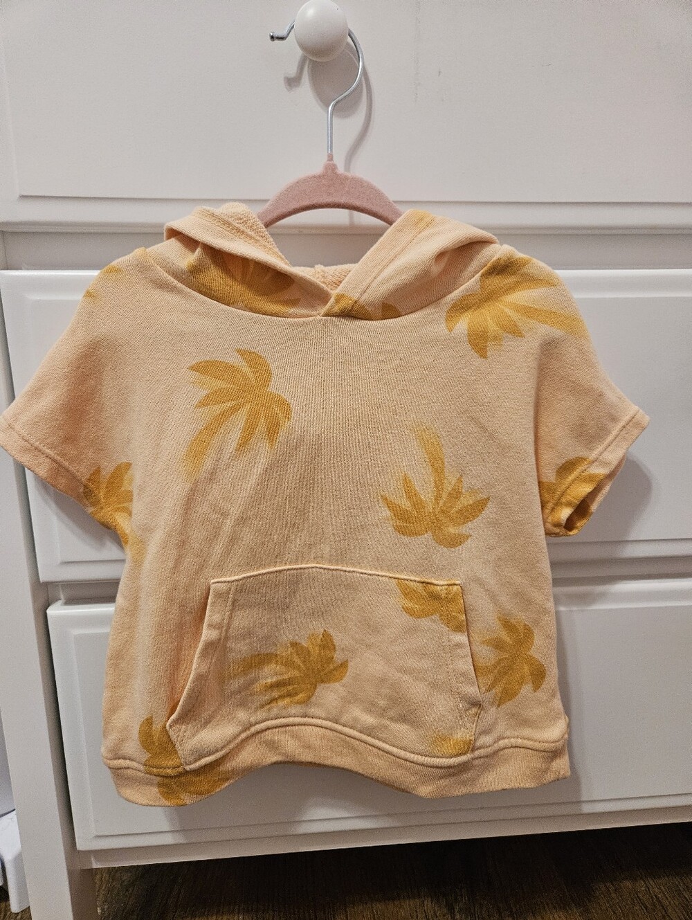 GRAYSON mini Boys Palm Tree Short Sleeve Hoodie- Size 18m